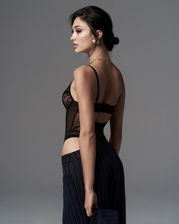 Produktbild Obsessive Exquisite Perisia Schrittloser Body Schwarz (S)
