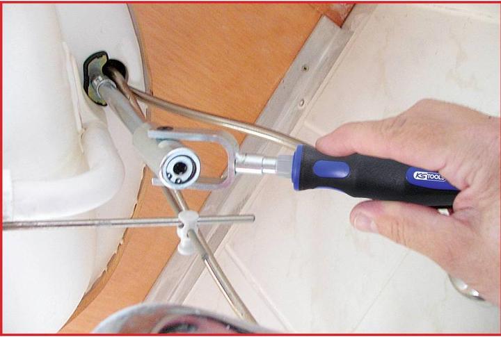 Produktbild KS Tools Waschtisch-Montage-Satz, 6-teilig, Feinster Chrom-Vanadium-Stahl