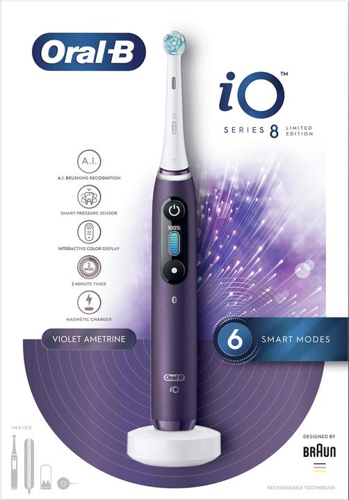 Produktbild Oral-B iO Series 8 Elektrische Zahnbürst, purple (Schallzahnbürste)