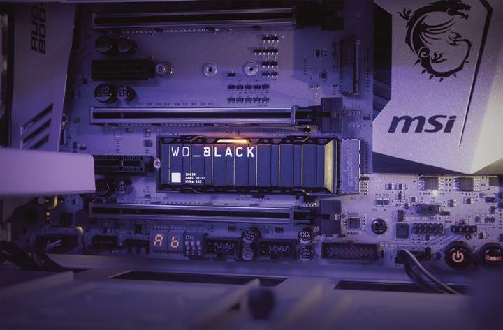 Image du produit WD Black SN850 with Heatsink (Retail) (1000 Go, M.2 2280)