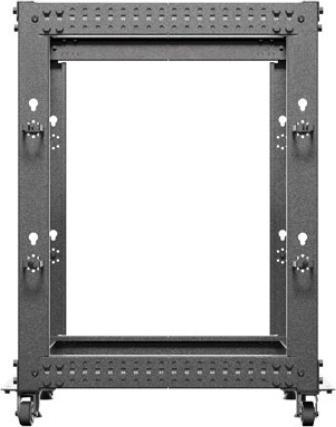 Produktbild Lanberg Open Rack 19 15HE 600x600-1100 verstellbar schwarz (10.86 HE, 19 Zoll Rack)