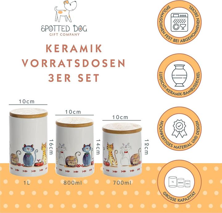Produktbild Spotted Dog Vorratsdosen 3er Set