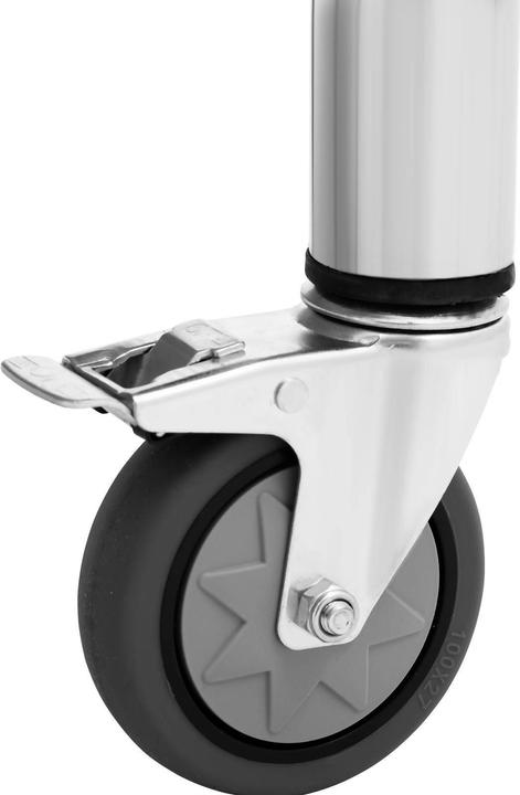 Produktbild Royal Catering Rollbarer Edelstahl Arbeitstisch Edelstahltisch Gastrotisch 60 x 80 cm 135 kg (60 cm, 80 cm)