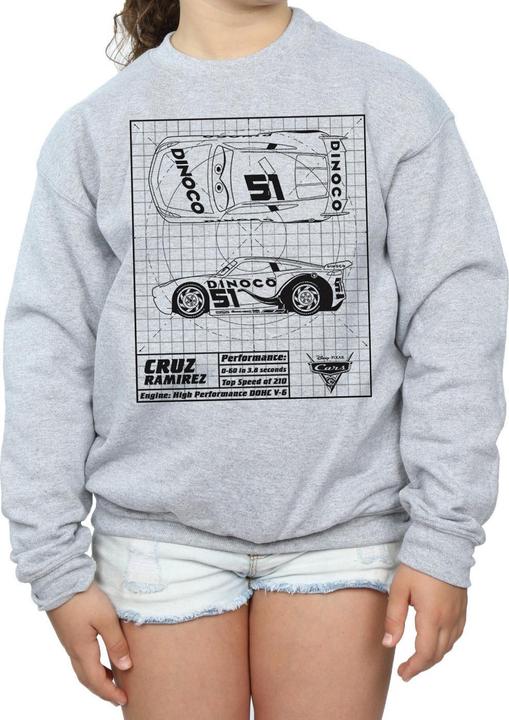Image du produit Disney - Sweat CARS CRUZ RAMIREZ BLUEPRINT - Fille (140, 146)