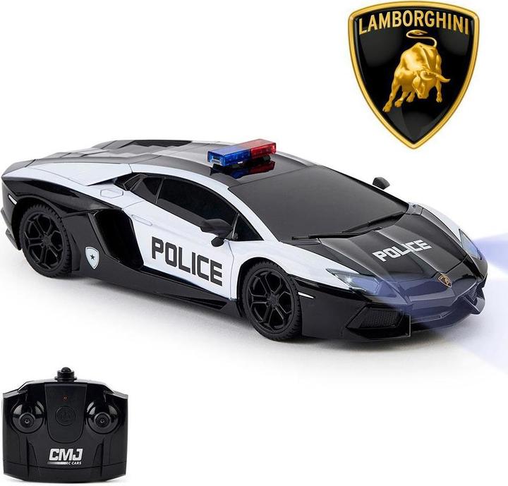 Image du produit Tonino Lamborghini Voiture de course télécommandée Aventador Die Police Band