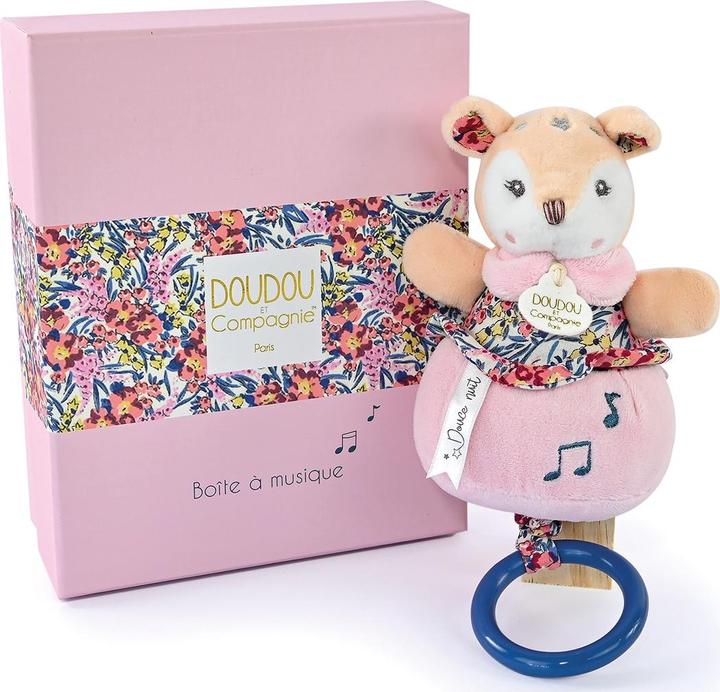 Actual product image Doudou et Compagnie Musical Toy Fawn 20cm