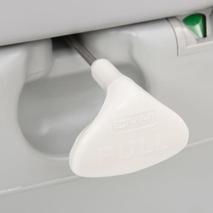 Produktbild VidaXL Camping-Toilette Tragbar Grau und Weiss 22+12 L HDPE