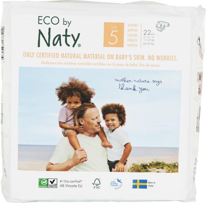 Produktbild Naty Biowindel (Gr. 5, Tragepack, 22 Stück)