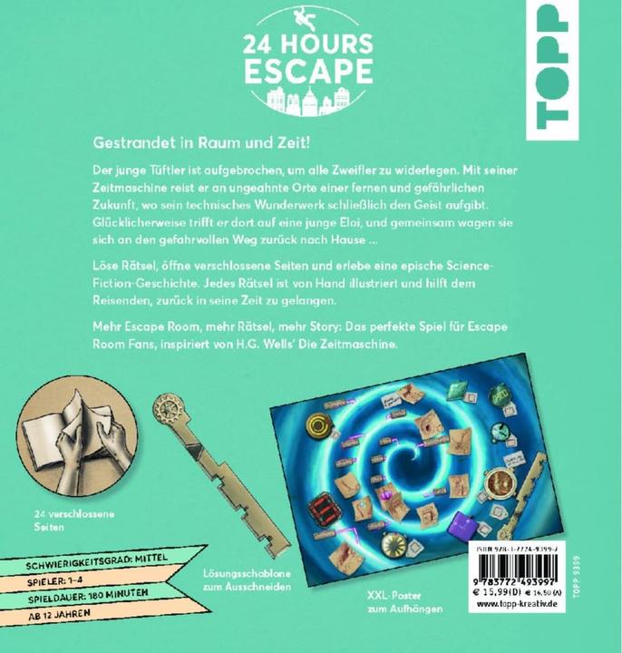 Immagine prodotto 24 ORE ESCAPE - Il gioco della stanza della fuga - La macchina del tempo (Tedesco)