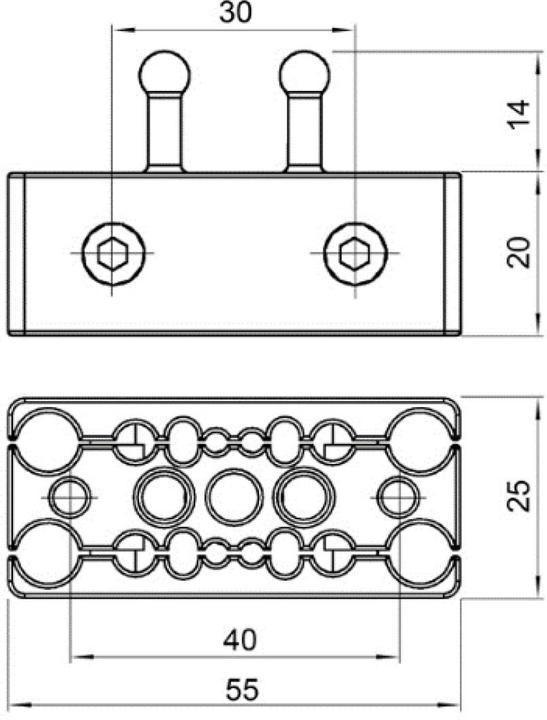 Immagine prodotto Bachmann CABLE SLEEVE Easy-Stop-2B2K - Dispositivo antistrappo per condotti di cavi (Accessori per cavi)