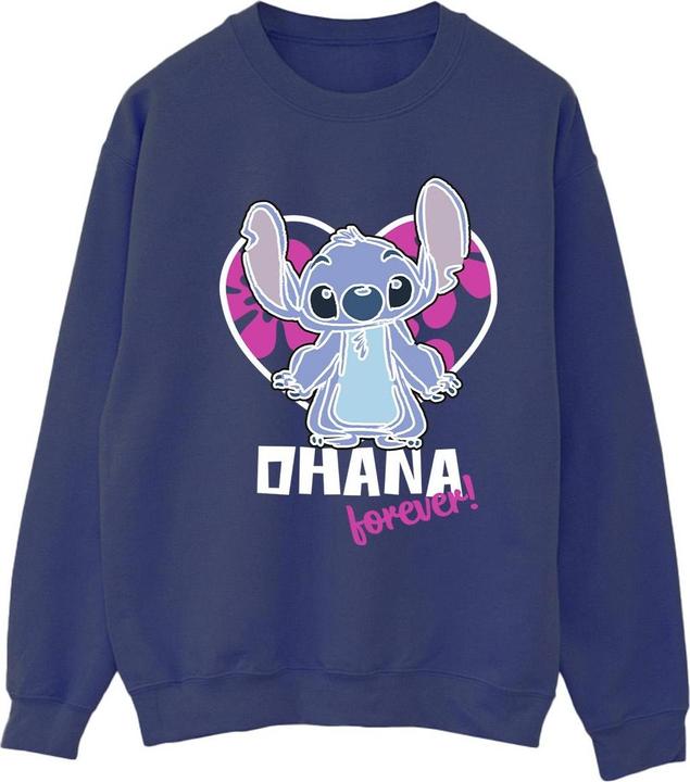 Immagine prodotto Disney Lilo And Stitch Ohana Forever Heart Felpa Donna (L)