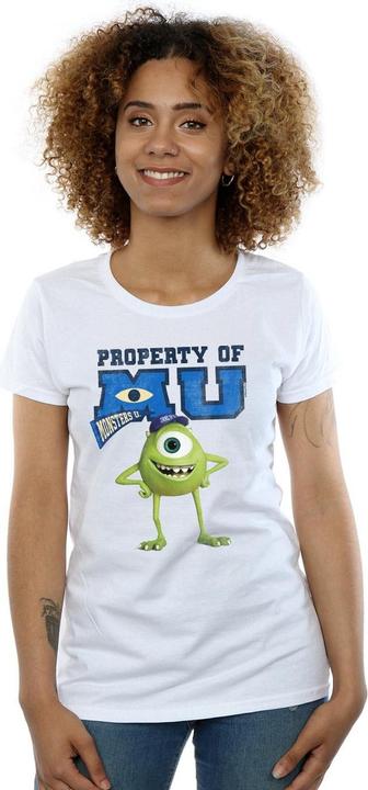 Actual product image Disney Womens/Ladies Monsters University Property Of MU Mike Cotton T-Shirt (L)