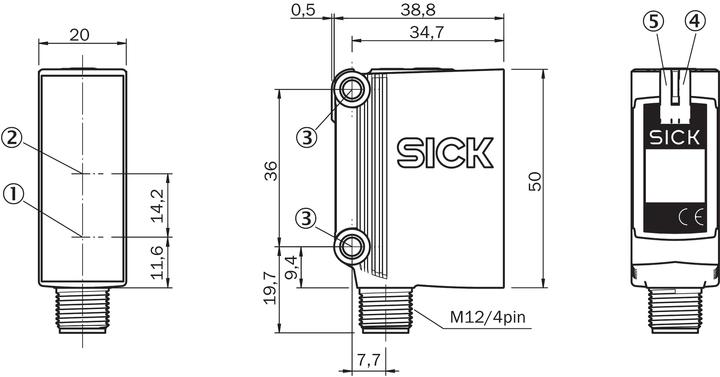 Actual product image Sick Reflection light barrier (12 m)