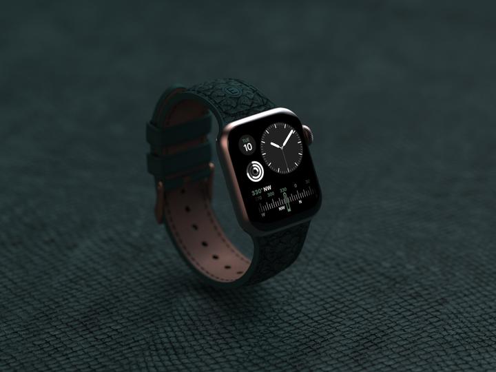 Immagine prodotto Njord Cinturino Jord Per (40 mm, 41 mm, Chiusura in acciaio inox, Pelle di salmone, Pelle Vegan, Apple Watch)