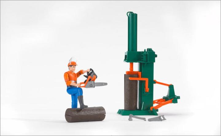 Actual product image Bruder BR Forestry set bWorld with figure