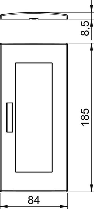Immagine prodotto OBO Bettermann OBO AR45-BF3 AL cornice di copertura, modulo 45, 3 prese 84x185mm alluminio laccato