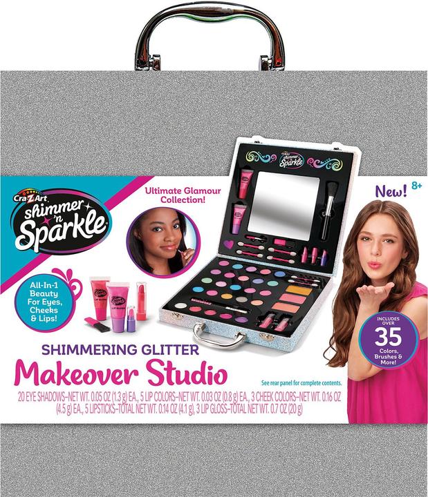 Actual product image Cra-z-art Shimmer 'n Sparkle - Shimmering Glitter Makeover Studio Case