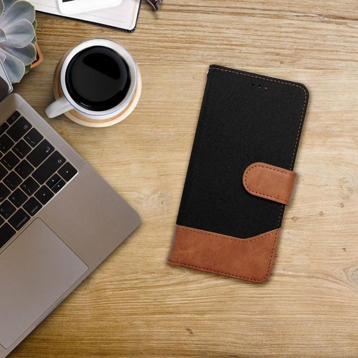 Actual product image OEM Book case JEANS Book for IPHONE 7 / 8 / SE 2020 / SE 2022 black (Apple iPhone SE (2nd Gen), Apple iPhone 7, Apple iPhone SE (3rd Gen))