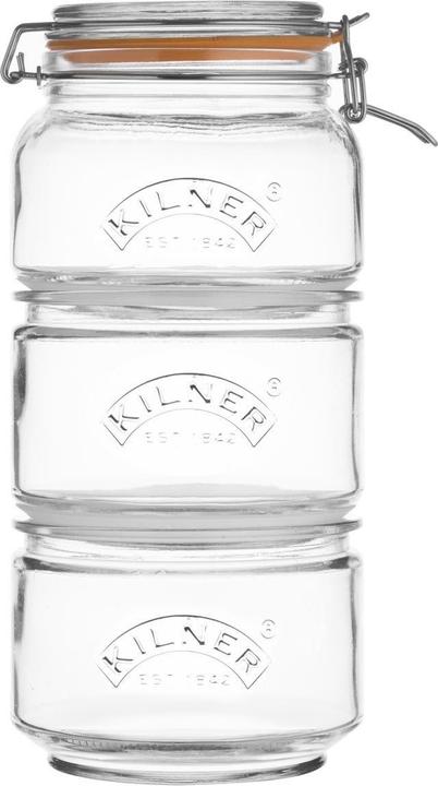 Kilner Set di vasetti di vetro conservabili 3 pezzi (3 pz., 0.90 l)