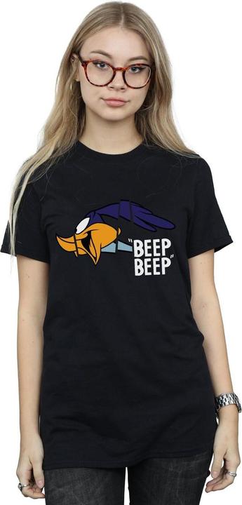 Image du produit Looney Tunes Femme/Ladies - Beep Beep Road Runner - T-shirt boyfriend en coton (M)