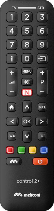 Actual product image Meliconi Control 2+ IR Wireless TV Remote Control, Set-top box TV Buttons (Universal remote control)