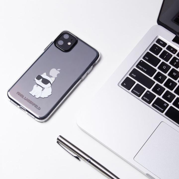 Immagine prodotto Karl Lagerfeld KLHCN61HNCHTCT Custodia rigida trasparente per iPhone 11 / Xr 6.1" Ikonik Choupette (Apple iPhone 11)
