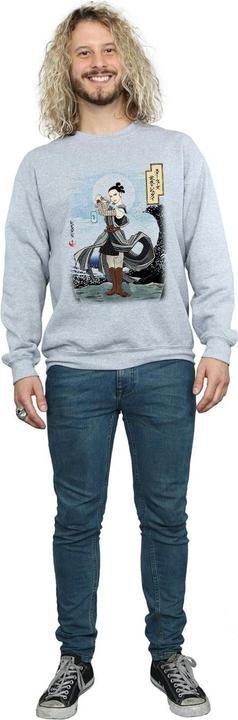 Actual product image Star Wars Mens The Last Jedi Japanese Rey Sweatshirt (M)