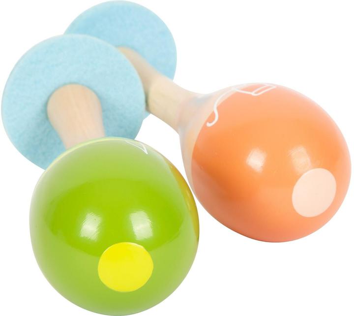Actual product image small foot Maracas Groovy Beats (German, French, Italian, English)