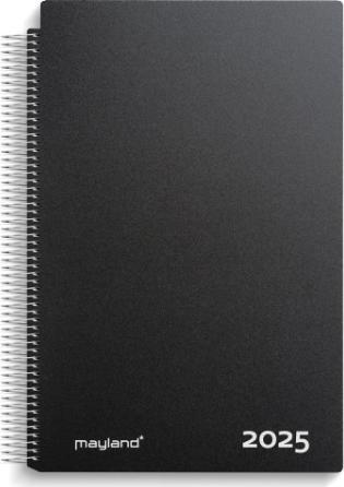 Immagine prodotto Mayland-Burde Calendario Aftale A4 sort 2025 21x29,7cm 1dag/lato 25 2200 00 (A4)