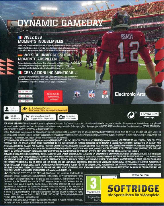 Actual product image EA Games Madden NFL 22 (PS5, EN, IT, DE, FR)