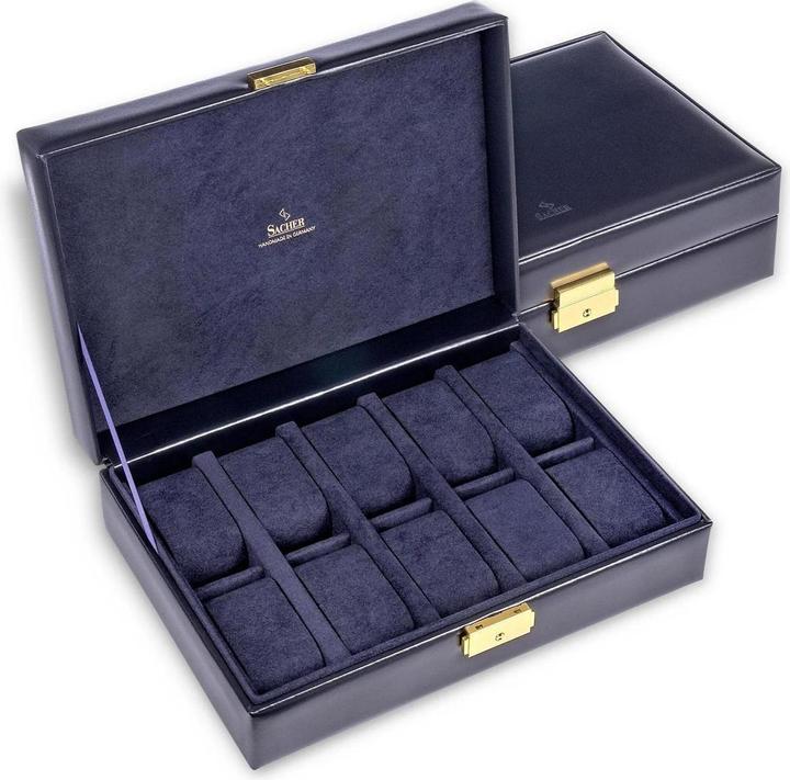 Produktbild Sacher 2018.301.014023 - Uhrenetui für 10 Uhren acuro navy (Leder)