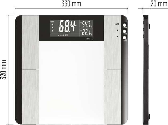 Actual product image Emos Digital Weight Scale EV104 (180 kg)