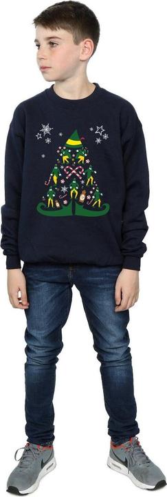 Actual product image Elf Boys Christmas Tree Sweatshirt (152, 158)