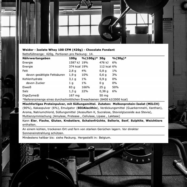 Produktbild Weider Isolate Whey 100 CFM (1 Stk., 420 g)