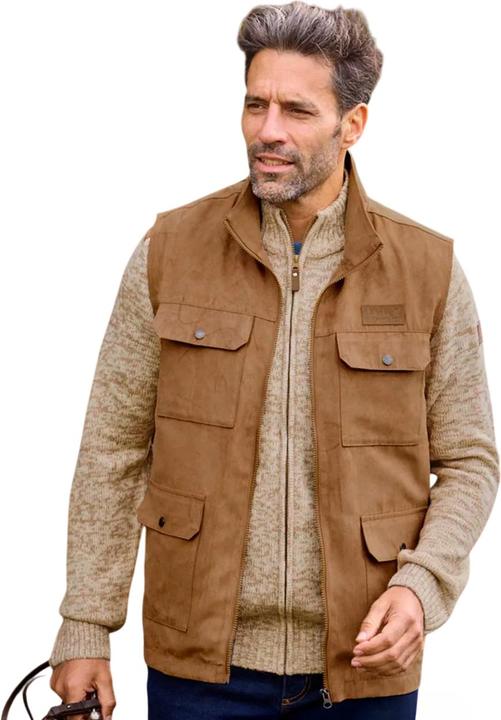 Actual product image Atlas For Men Mens Faux Suede Gilet (3XL)