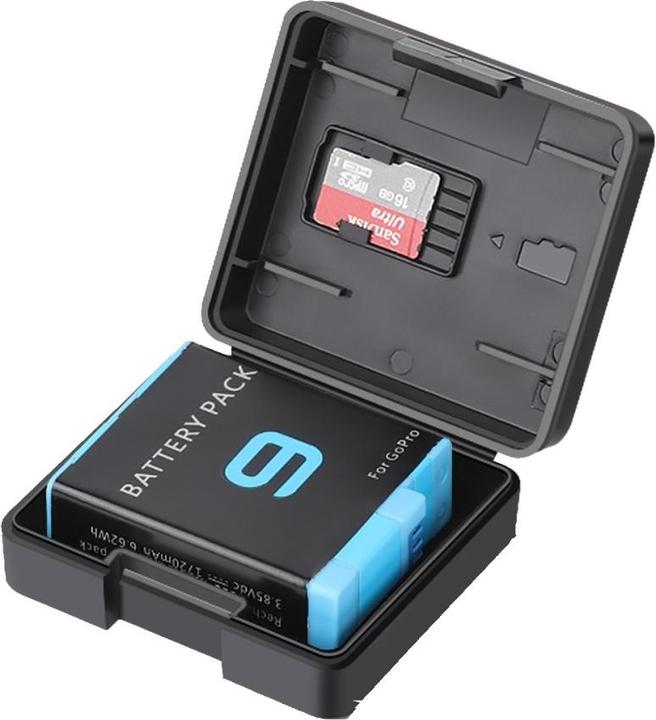 Actual product image Ueli Express GoPro battery protective cover transport box (GoPro Hero 11, GoPro Hero 10, GoPro Hero 9, GoPro Hero 8, GoPro Hero 7, Hero 6, GoPro Hero 5)