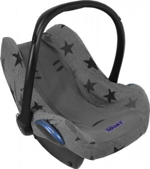 Image du produit Dooky Housse de siège-auto pour bébé - Étoiles grises