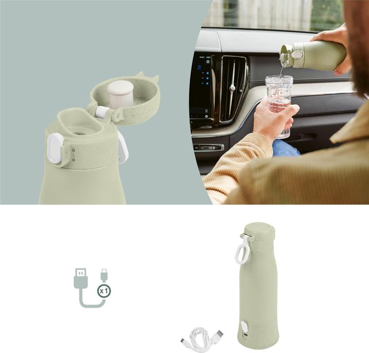 Image du produit Babymoov Chauffe-biberon nomade MOOV & FEED Sage green