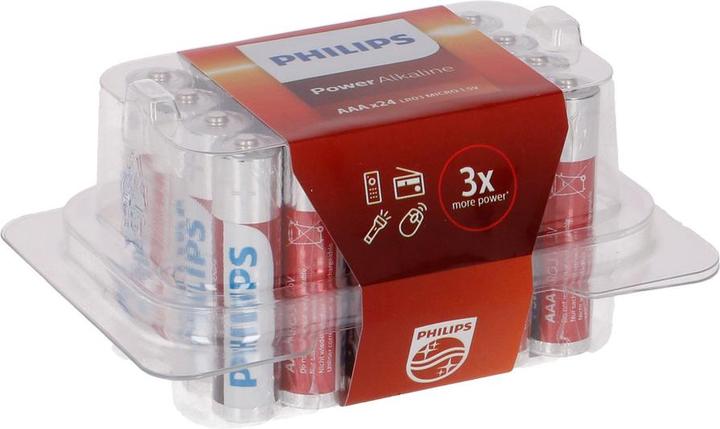 Image du produit Philips Pile Power Alkaline AAA 24 pièces (24 pcs, AAA)