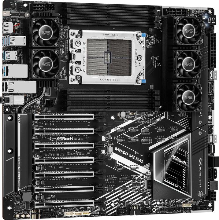 Image du produit AsRock WRX90 WS EVO (sTR5, AMD WRX90, E-ATX)