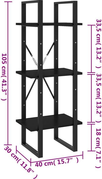 Immagine prodotto VidaXL Berenike (40 x 30 x 105 cm)