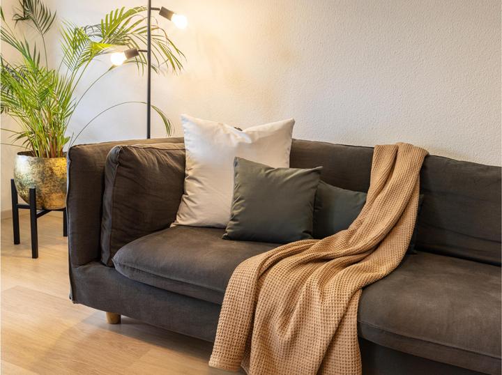 Produktbild Cocon Decke aus Baumwolle 150 x 200 cm, Taupe (150 x 200 cm)