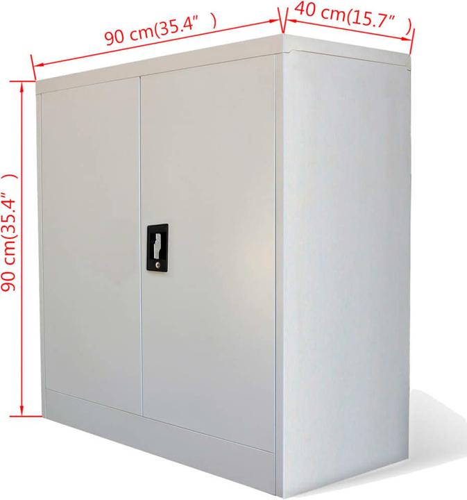 Immagine prodotto VidaXL Aktenschrank (90 x 40 x 90 cm)