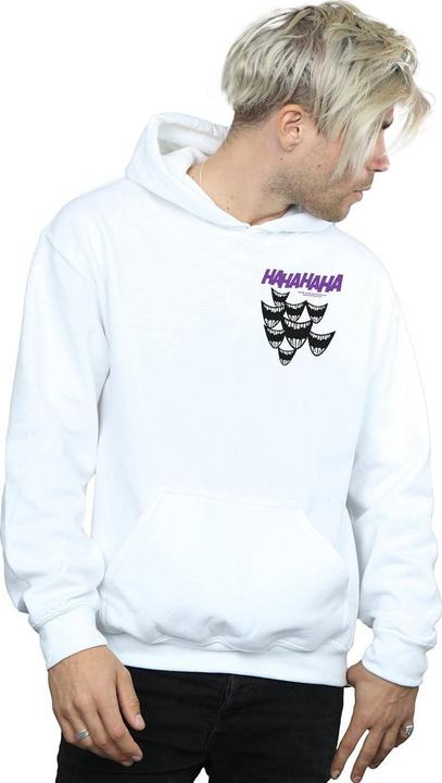 Immagine prodotto Felpa da uomo con cappuccio con stampa sul petto di Batman Joker Smile (4XL)