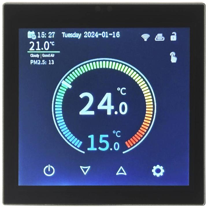 Actual product image Sygonix SY-6052180 Flush-mounted radio room thermostat Weekly programme 1pc.