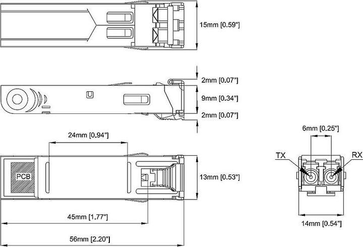 Produktbild Axis T8611 SFP Modul LC.LX