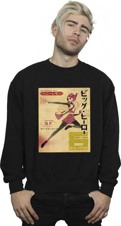 Immagine prodotto Disney Big Hero 6 Baymax Honey Lemon Newspaper Felpa Uomo (S)