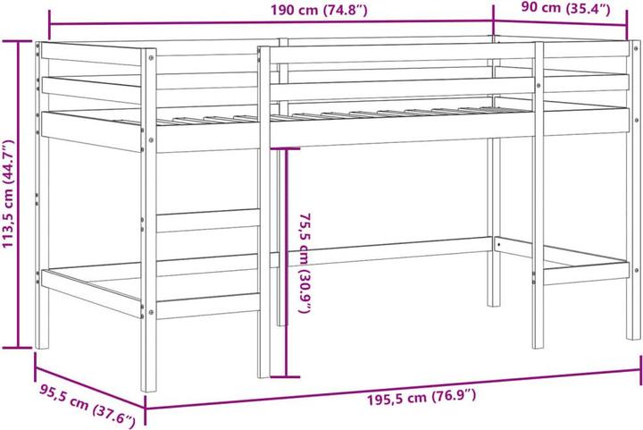 Produktbild VidaXL Idette (90 x 190 cm)
