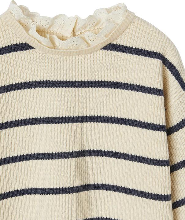 Actual product image Vertbaudet Mädchen Pullover mit Volantkragen, Capsule Collection MAMA, TOCHTER & BABY Oeko-Tex (110)