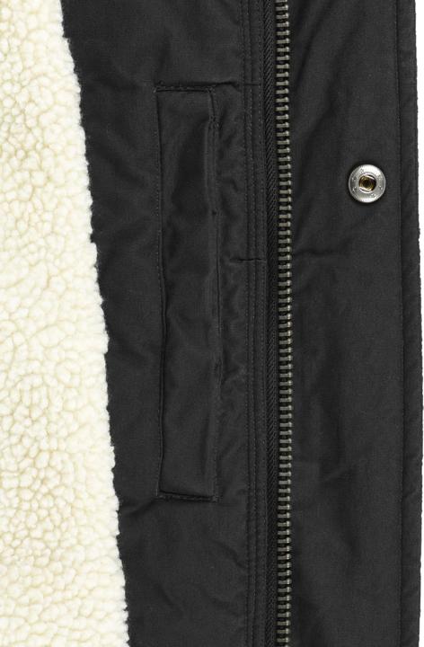 Actual product image Solid Darnell Men's Parka Outdoor Jacket Winter Coat With Teddy Fleece With Hood Made Of 100% Cotton (S)